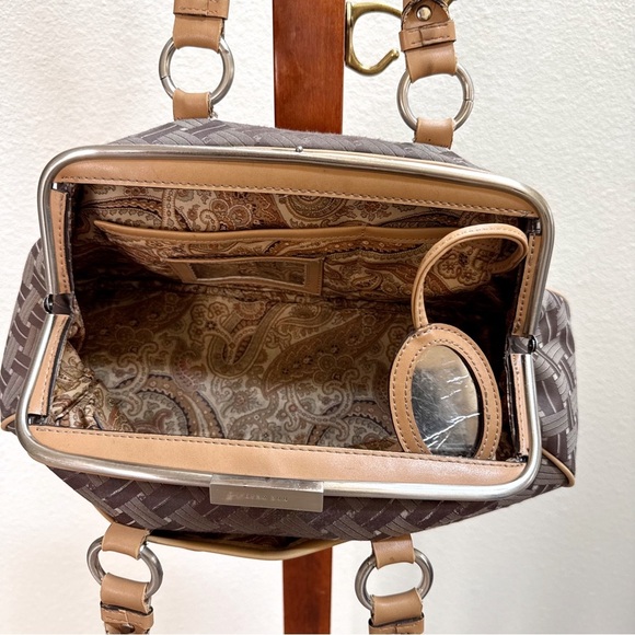 Y2K Vintage Early 2000’s Nine West Brown Shoulder Bag with Silver Knobs - Picture 8 of 8